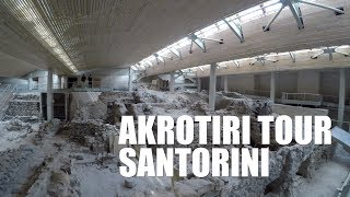 Akrotiri Ruins Full Walk Tour  Santorini Greece  Tourist Destination  Full HD [upl. by Nylaroc]