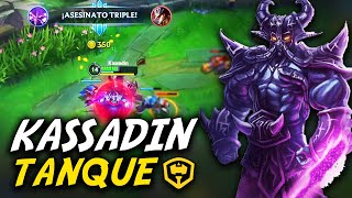 ¡¡KASSADIN BUILD TANQUE PEGA Y AGUANTA EN BARONTOP WILD RIFT [upl. by Ardnuaek367]