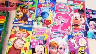 Coloring Frozen MLP Paw Patrol and Other Activities for Children 💖 Sniffycat [upl. by Trici]