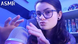 ASMR  Fishbowl Mouth Sounds Rambles and Unintelligible Whispering with GrippingHand Movements [upl. by Aropizt]