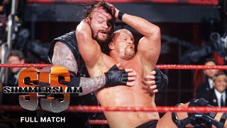 FULL MATCH quotStone Coldquot Steve Austin vs Undertaker  WWE Title Match SummerSlam 1998 [upl. by Halyhs]