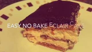 Eclair cakeeasy no bake [upl. by Eikkin188]