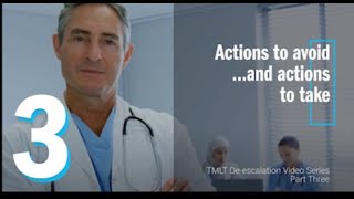 Deescalation video 3 Actions to avoidand actions to take [upl. by Porcia]