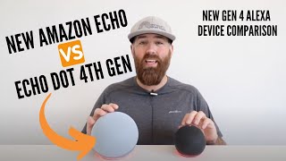 New Amazon Echo vs Echo Dot 4th Generation Compared [upl. by Helve121]