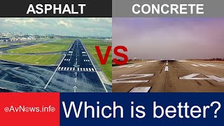 Runway pavements Asphalt vs concrete [upl. by Vitoria212]