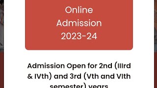 Dav College Online Admission 202324 [upl. by Tyree]