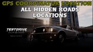 GPS Coordinator locations amp All Hidden Roads Test Drive Unlimited Solar Crown [upl. by Alleuqram]