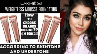 Lakme 9 to 5 Weightless Mousse Foundation All shades SwatchesShade Finderreview [upl. by Elenore]