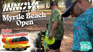 Innova Myrtle Beach Open Disc Golf Tournament ft Wienermobile and TrickorTreating at Broadway [upl. by Nylednarb]