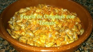 Coquinas con salsa de tomate receta fácil [upl. by Klinges]