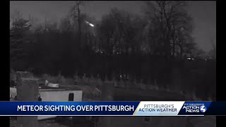 Meteor spotted over Pittsburgh [upl. by Sidell]