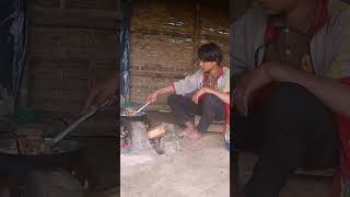 Adhiraj eating Chicken mealshortsyoutubeshorts [upl. by Nosyt]