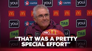 quotOne of the best games weve played in a long timequot  Lions press conference  Fox Footy [upl. by Yorled]