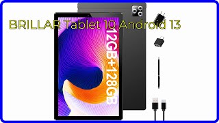 REVIEW 2024 BRILLAR Tablet 10 Android 13 ESSENTIAL details [upl. by Ydnil]