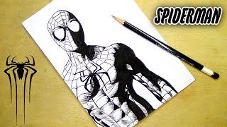 How to draw spider man  Sketch Tutorial [upl. by Anoblav]