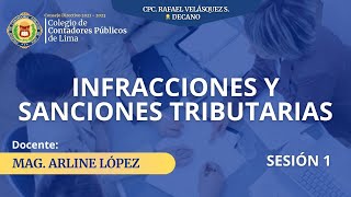 Infracciones y Sanciones Tributarias  SUNAT  SESIÓN I  CURSOS [upl. by Eindys]