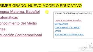 PLANEACIONES DE PRIMER GRADO NUEVO MODELO EDUCATIVO 20182019 [upl. by Duke]