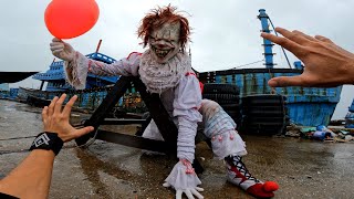 PARKOUR VS KILLER CLOWN PENNYWISE [upl. by Yejus]