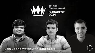 2024 Chess Olympiad R6 w GM Illia Nyzhnyk  lichessorg [upl. by Notla]