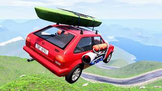 Epic High Speed Car Jumps 287 – BeamNG Drive  CrashBoomPunk [upl. by Sol]