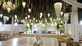 Elegant Décor  Fresh Flowers  Hanging Chandeliers Canal City Farmhouse  Nadeem Caterers [upl. by Ynnaffit]