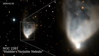 The pulsations of Hubbles variable nebula NGC2261 [upl. by Oletta]