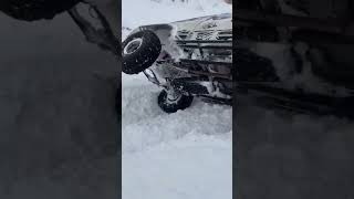 Rivo in the snow 4x4offroadjeepdriving trending [upl. by Ybbor720]