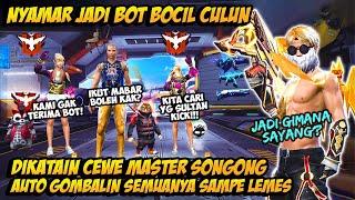 PRANK GLOBAL TAMPILAN BOT DIHINA CEWE MASTER SONGONG AUTO GOMBAL PAKE BUNDLE SERBA EMAS SAMPE BAPER [upl. by Nylecsoj]