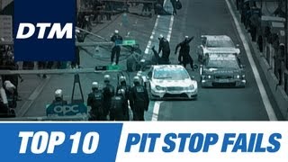 DTM Top 10 Pit Stop Fails [upl. by Spatola]