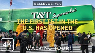 Grand Opening of Washingtons Largest Asian Grocery TampT Supermarket at Factoria Bellevue WA [upl. by Aliuqat338]