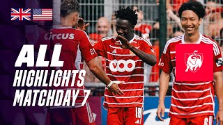 ALL HIGHLIGHTS MATCHDAY 7 👀⚽ Jupiler Pro League 2324 [upl. by Hurd]