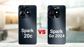 Tecno Spark 20c vs Tecno Spark Go 2024 [upl. by Bauske]