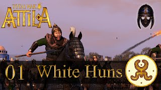 Total War Attila  White Huns  Part 1 A Shaky Start [upl. by Edroi]