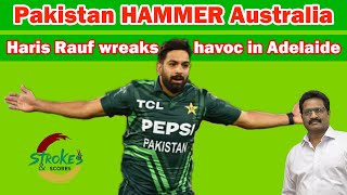 Pakistan HAMMER Australia  Haris Rauf wreaks havoc in Adelaide [upl. by Avruch264]