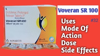 Voveran SR 100 Tablet  Uses  Side Effects  Dose voveransr100 diclofenac severepain [upl. by Aitsirt]