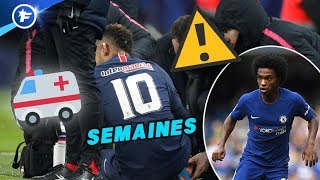 Neymar absent 10 semaines le PSG va tenter Willian  Revue de presse [upl. by Enimsaj183]