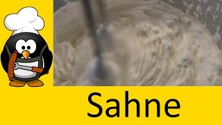 Sahne selber machen  Schlagsahne steif schlagen [upl. by Lavina]