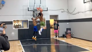 Mikey Williams Dunks On Flight Sets World Record For Longest Dunk 3 Hours [upl. by Aiyotal151]