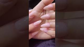 Nail extensions with gel colour 👌👍 💯💅 [upl. by Gayner]