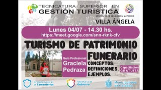 04072022 Guía Prof Graciela Pedraza  Turismo de patrimonio funerario [upl. by Bayard656]