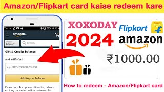 How to redeem AmazonFlipkart gift card  AmazonFlipkart gift card kaise use kare  gtechgopal [upl. by Heintz380]