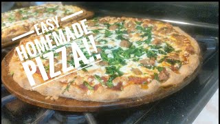 Homemade Pizza Organic Spelt Flour In the Kitchen farm kitchen cooking [upl. by Oiramal]