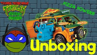 Unboxing Tortugas ninja Caos Mutante Vehículo Pizzafire van Playmates LURA CONSA [upl. by Aihsekram]