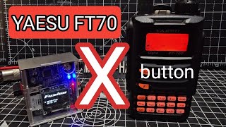 YAESU FT70D  X BUTTON  amp DVMEGA EURONODE [upl. by Rorrys]