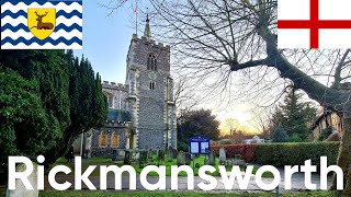 Rickmansworth  Hertfordshire  England  UK  Europe  16012022  Walk [upl. by Attennot]