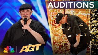 Richard Goodall Receives The GOLDEN BUZZER For quotDont Stop Believinquot  Auditions  AGT 2024 [upl. by Ecirtemed]