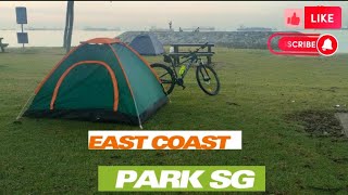 East Coast Singapore Camping at Camp Site Area D  Night Camping [upl. by Notlem]