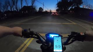 Night riding BoomVader125 Grom clone  New top speed [upl. by Gamin227]