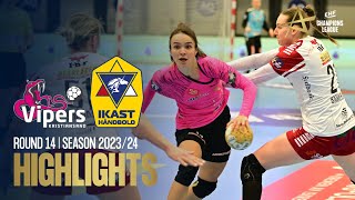 Vipers Kristiansand vs Ikast Handbold  Round 14  EHF Champions League Women 202324 [upl. by Weir484]