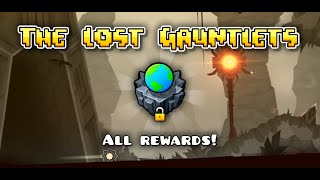 ALL GAUNTLETS REWARDS  21  22   Geometry Dash 22 [upl. by Gasser]